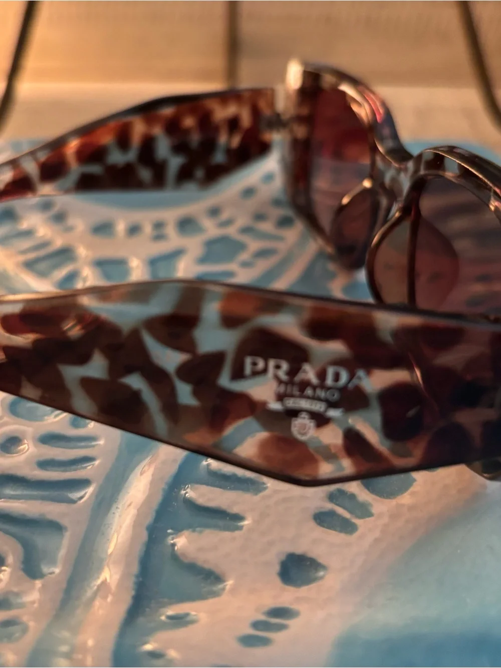 Brand New ~ Prada Look Tortoiseshell Brown Sunglasses